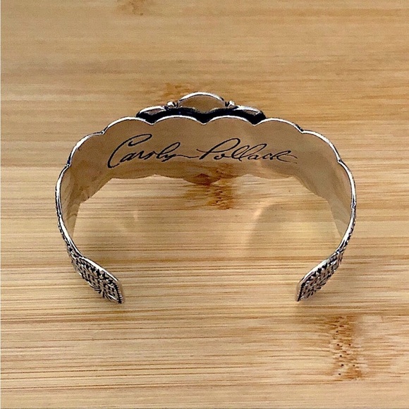 $328  Native American Estate Cuff By Carolyn Pollack  Sterling 925  76.9 Grams - Picture 6 of 6